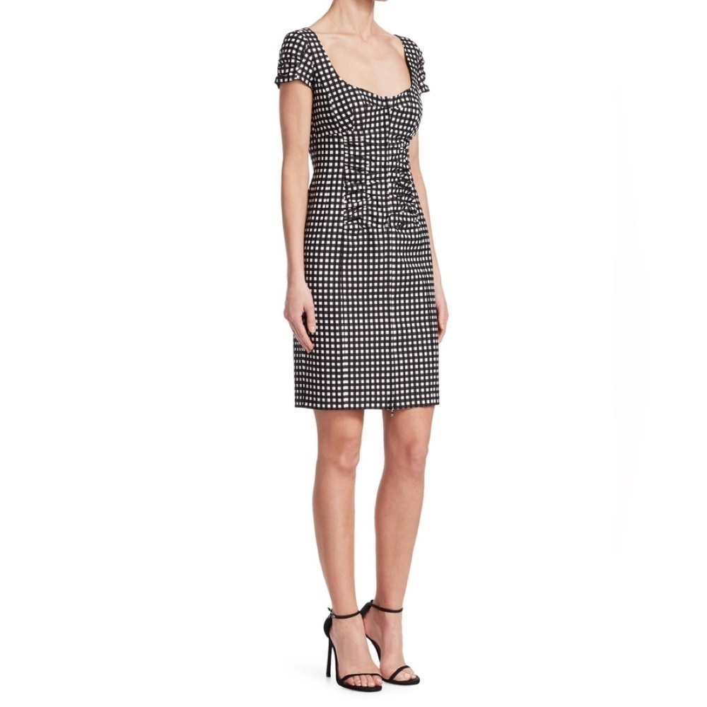 Nanette Lepore Check Me Out Dress Sz. 8 Gingham Full Zip Cottagecore  Coquette